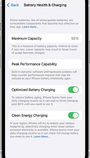 You should enable Optimized Charging if it is not already on